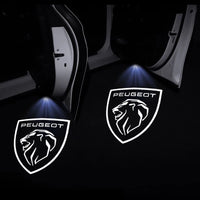 Projecteur Logo Porte Peugeot Blason ou Lion LED 2 Pièces
