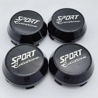 Cache-Moyeux Universels Édition Sport 60mm Noir Argent — vue arrière