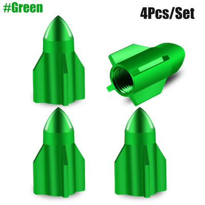 Bouchons de Valve Universels Grenade Aluminium Anodisé