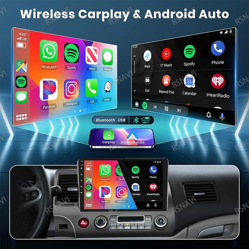 Autoradio Android 15 Ford Everest et Ranger 2015-2018 CarPlay Sans Fil GPS 4G