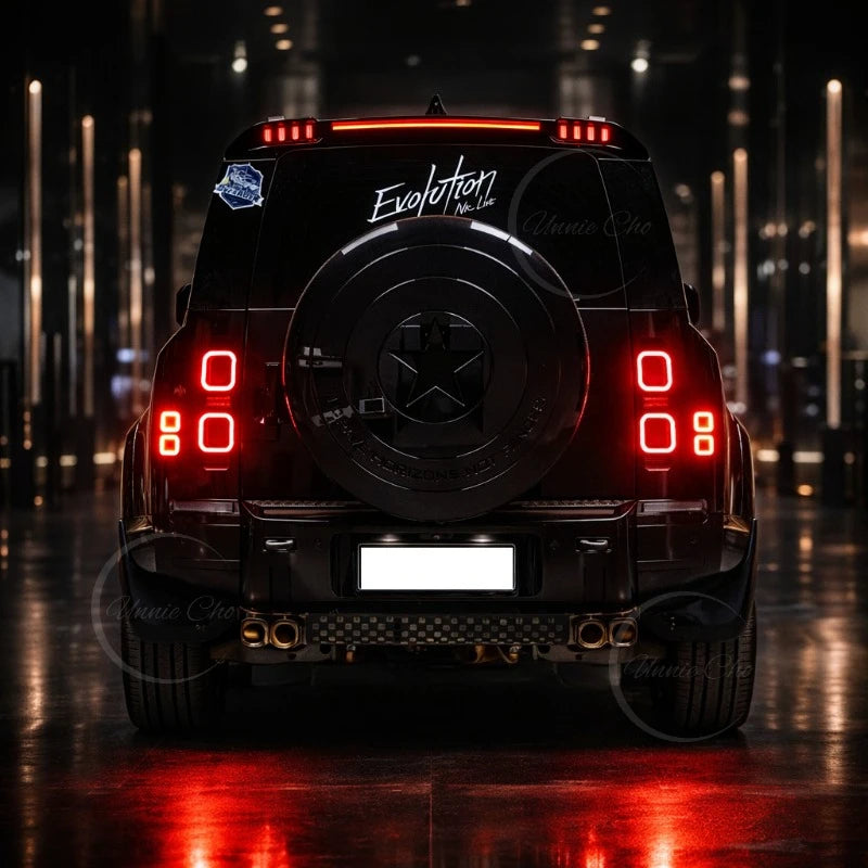 Feux Arrière LED Land Rover Defender 90 110 130 2020-2026 : Stop, Recul et Clignotant Séquentiel, Paire