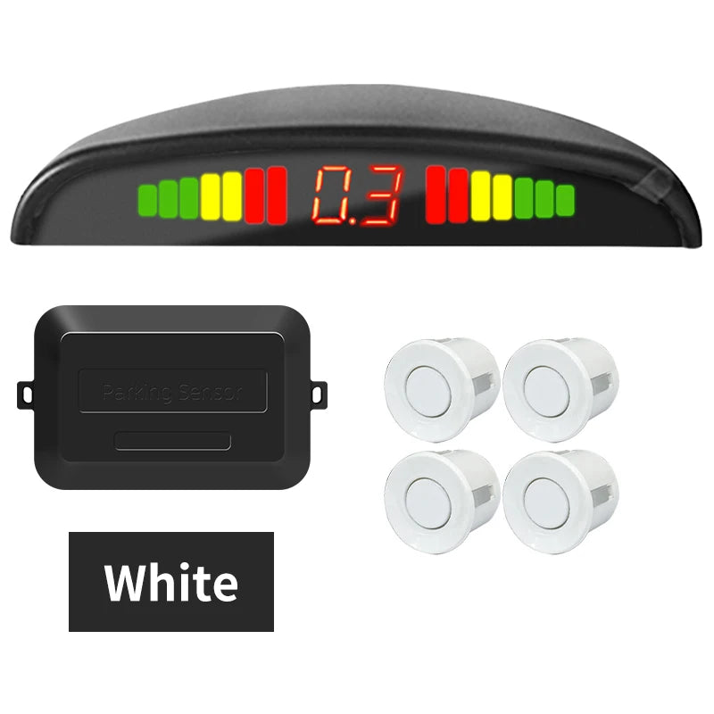Radar de Recul Hippcron 4 Capteurs Bandeau LED Numérique