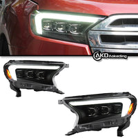 Phares LED Ford Ranger T7 2016-2021 Everest Paire Avant Éclairage de Jour DRL