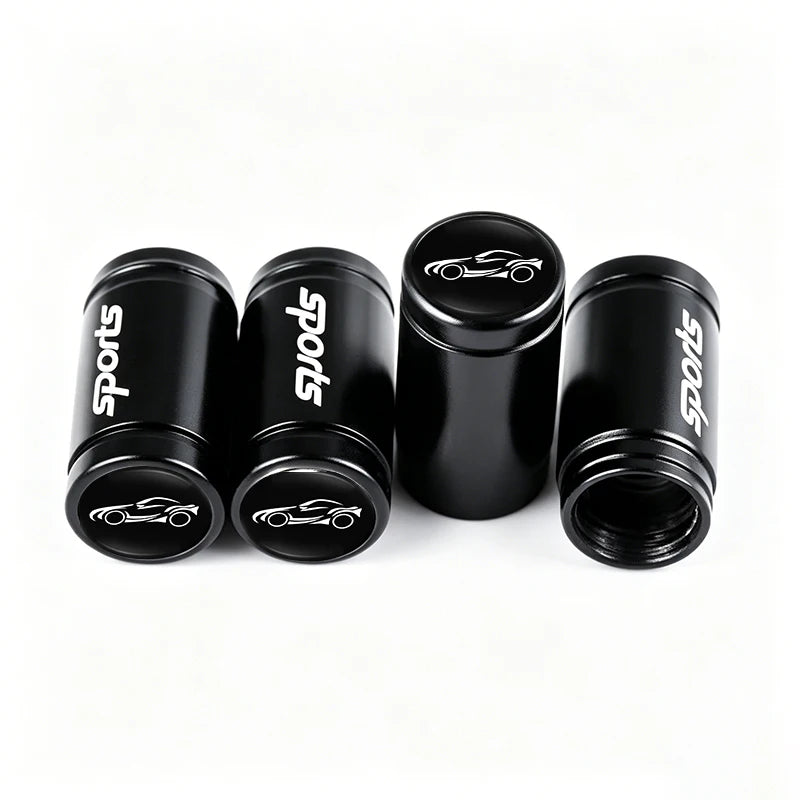 Bouchons de Valve Pneu Porsche Boxster Cayenne Panamera Macan Cayman 911 Lot de 4 en Métal Logo Voiture de Sport