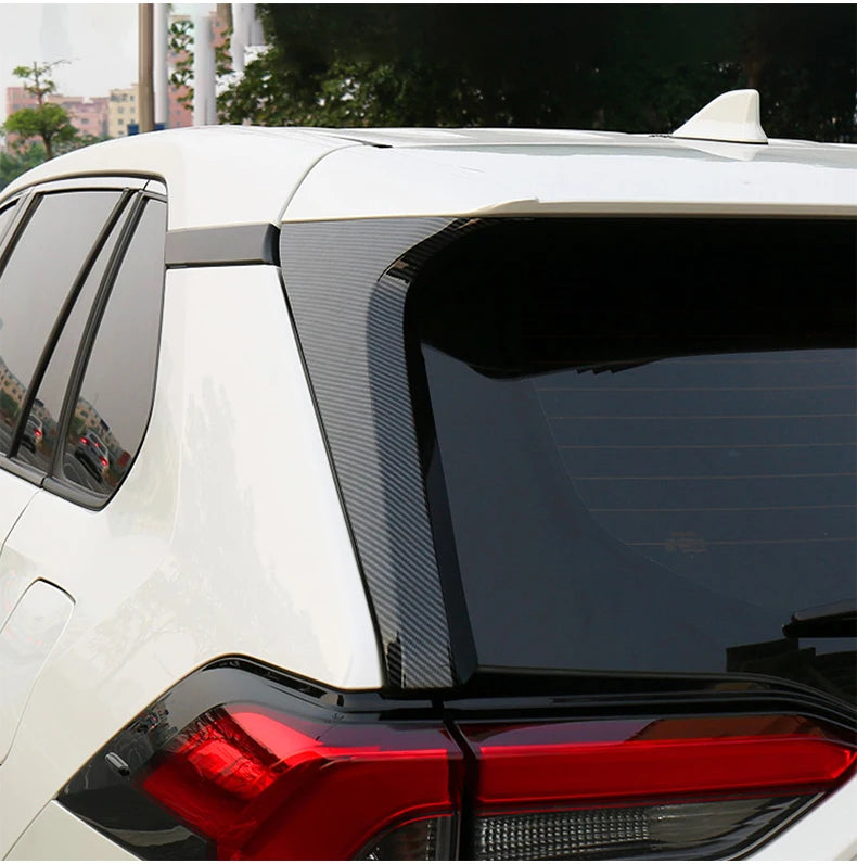Becquet Toyota RAV4 XA50 2019-2025 Latéral de Lunette, Paire en ABS Noir, Argent ou Aspect Carbone