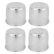 Cache-Moyeux Acier Chromé 108 mm Camion Remorque Camping-Car Lot de 4