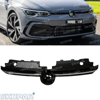 Calandre centrale supérieure VW Golf 8 MK8 GTI, R et R-Line 2020-2024 – Grille avec feux de position LED DRL