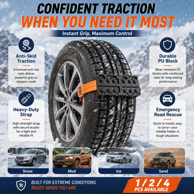 Bandes de Traction Antidérapantes Pneus Voiture SUV