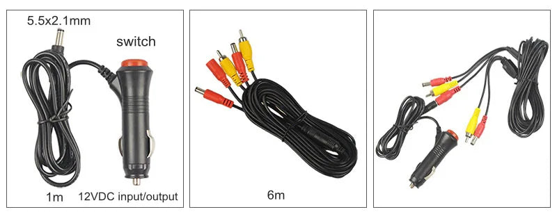 Kit Caméra de Recul Écran 5 Pouces Ventouse Double Entrée