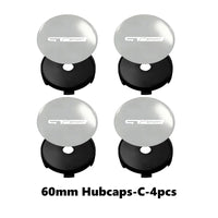 Cache-Moyeux GT Sport 56 ou 60 mm, Lot de 4, Noir ou Argent, pour Renault Clio, Twingo, Zoe, Mégane, Duster