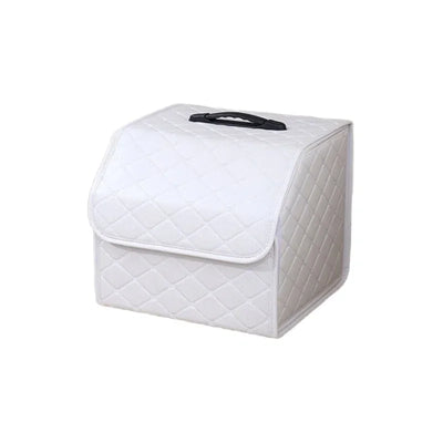 Boîte de Rangement de Coffre Voiture Pliable Cuir
