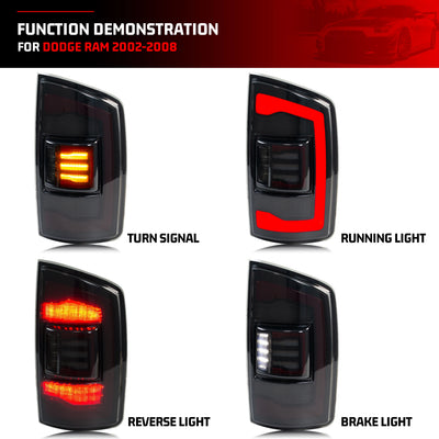 Feux Arrière LED Dodge Ram 1500 2500 3500 2002-2005