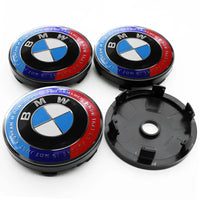 Cache-Moyeux BMW E90 F30 F10 X1 X5 56mm 60mm — vue de trois quarts