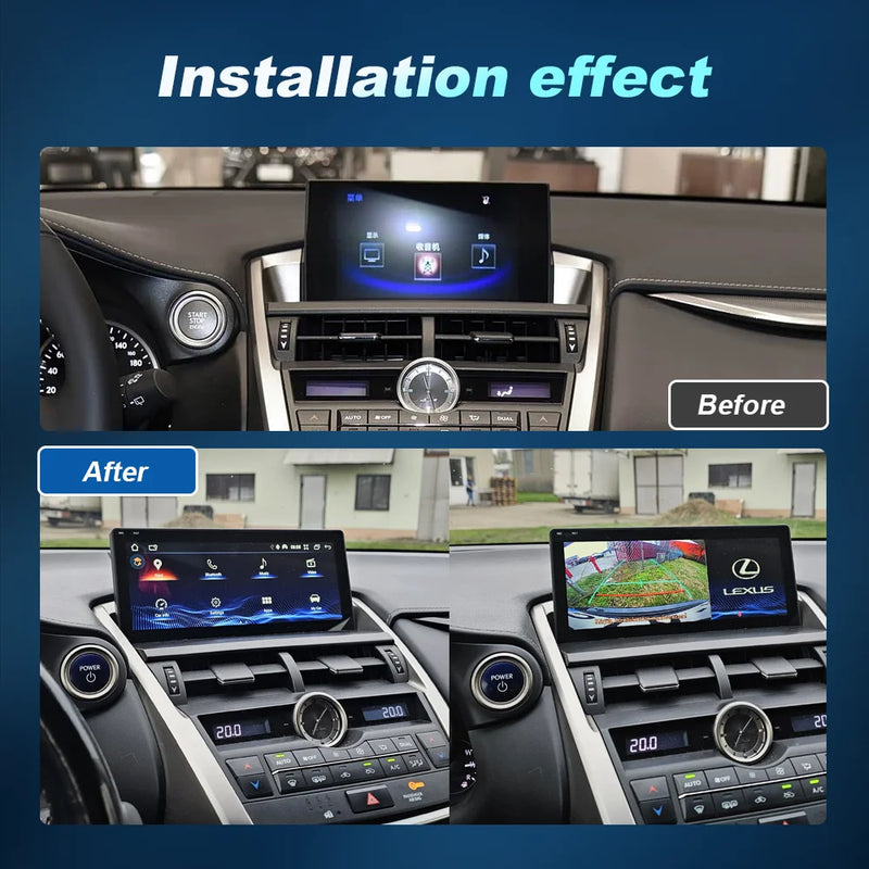 Autoradio CarPlay Android Auto Lexus NX 200 300 2014-2017 Écran 10,25 Pouces Android 14 DSP 4G