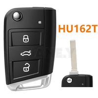 Coque de Clé Volkswagen Golf 7 Polo Tiguan Touran Seat Skoda MQB 3 Touches HU66 ou HU162T