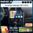 Autoradio Android 16 Dodge Challenger 2011-2014 Écran QLED CarPlay GPS Caméra DVR