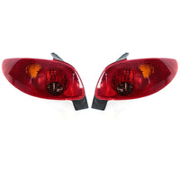 Paire de feux arrière Peugeot 206 clignotant intégré gauche et droit