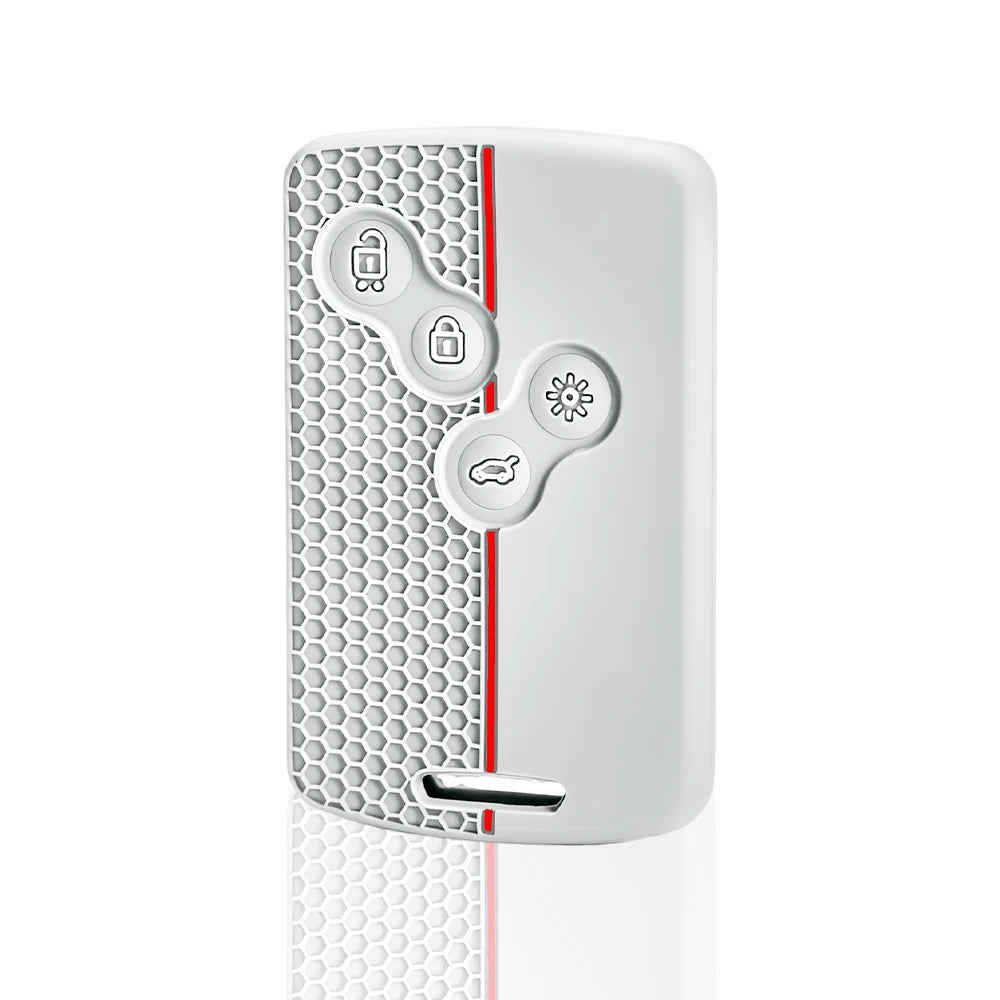 Étui de Protection Clé Renault Carte Silicone Gris Mégane Clio 4 Captur Kadjar Laguna 3 Koleos Scénic 3