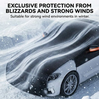Housse Pare-Brise Voiture Hiver Grande Taille 280 x 235 cm Noire