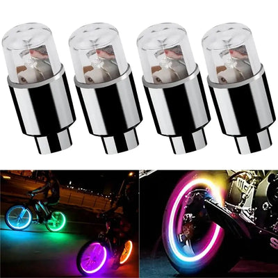 Bouchons de Valve Universels LED Lumineux Multicolores