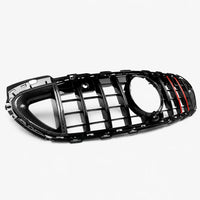 Calandre Mercedes Classe C W206 2022+ Style Brabus Noir Carbone Rouge C180 C200 C300