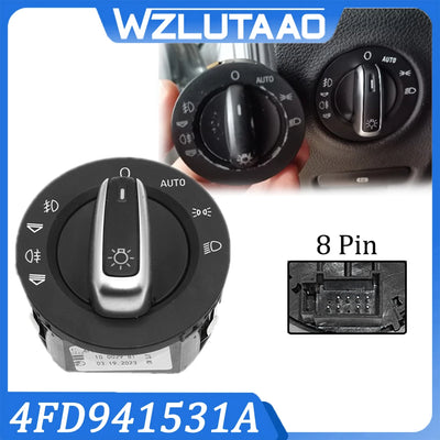 Bouton d'Éclairage Audi A6 C6 S6 RS6 Allroad Q7 4F1941531E