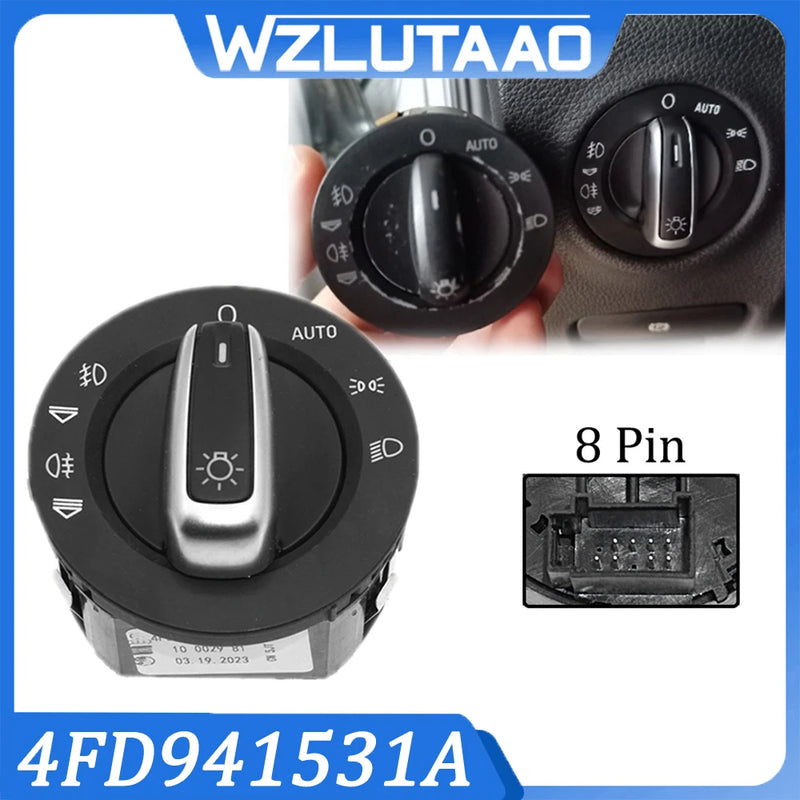 Bouton d'Éclairage Audi A6 C6 S6 RS6 Allroad Q7 4F1941531E
