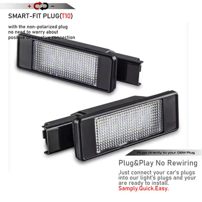 Éclairage de Plaque d'Immatriculation LED Peugeot 208 308