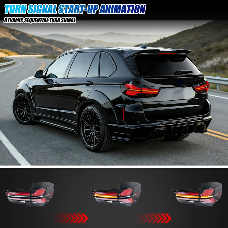 Feux Arrière LED Séquentiels BMW X5 F15 2014-2018 — vue de profil