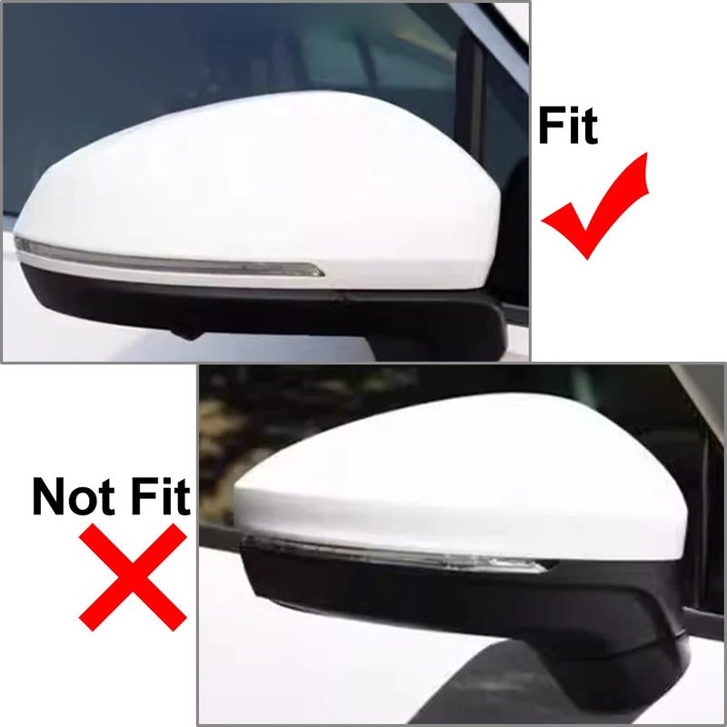 Coques de Rétroviseur VW T-Cross 2019-2023 Style Bec Noir Brillant 2GG857537 2GG857538, Paire