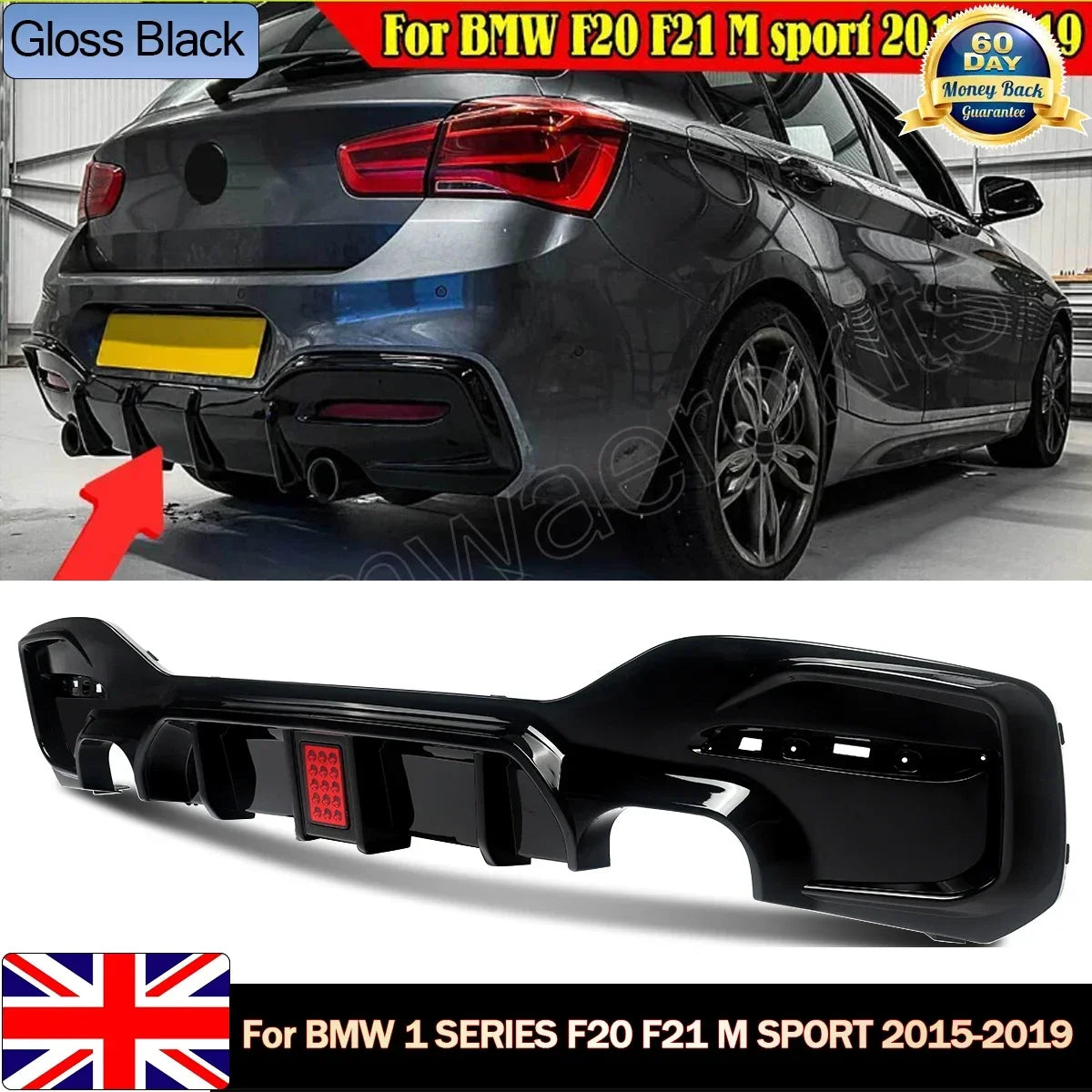 Diffuseur Arrière BMW Série 1 F20 F21 M Sport 2015-2018