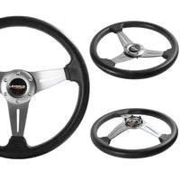 Volant Sport Universel 350 mm Aluminium et PU