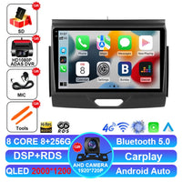 Autoradio Android 15 Ford Everest et Ranger 2015-2018 CarPlay Sans Fil GPS 4G
