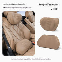 Coussin de Nuque et Soutien Lombaire Voiture Universel
