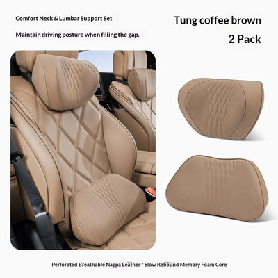 Coussin de Nuque et Soutien Lombaire Voiture Universel