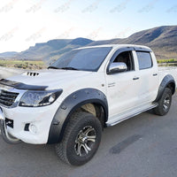 Élargisseurs d'Ailes Style Poche Toyota Hilux Vigo SR SR5 2005-2014 Noir Mat, Jeu de 4 Pièces