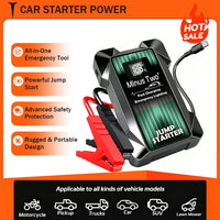 Booster de Batterie Voiture 12V Portable avec Lampe LED et Ports USB