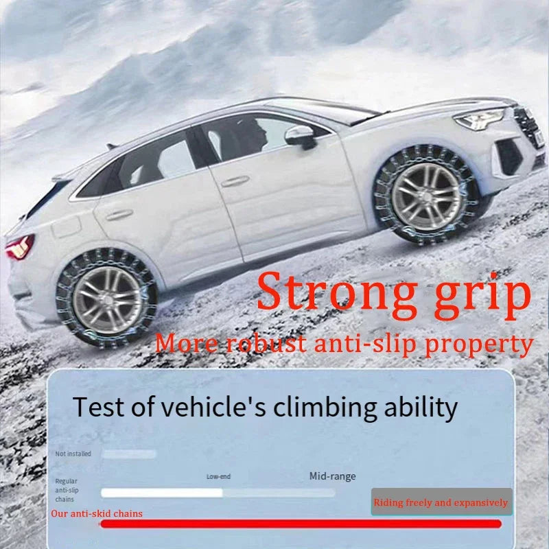 Car Snow Chains Pair 145 to 285 mm