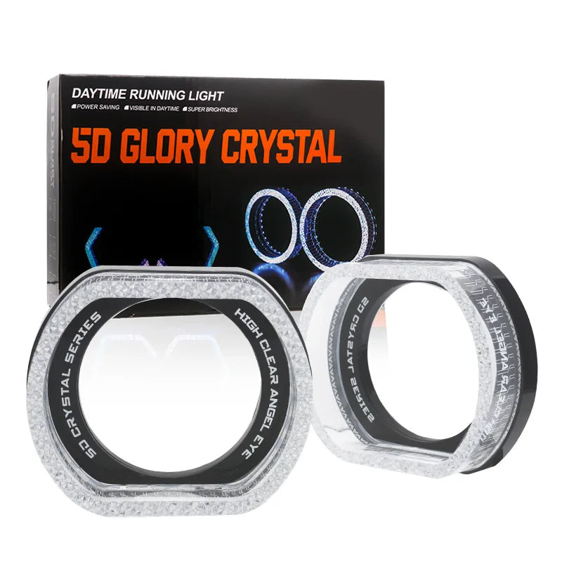 Anneaux LED Angel Eyes RGB Feux de Jour 5D 2,5 et 3 Pouces