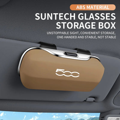Étui à Lunettes pour Pare-Soleil Fiat 500 500L 500X