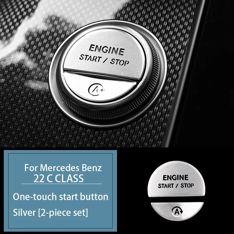 Cache Boutons Mercedes Classe C W206 2022-2026 Aluminium
