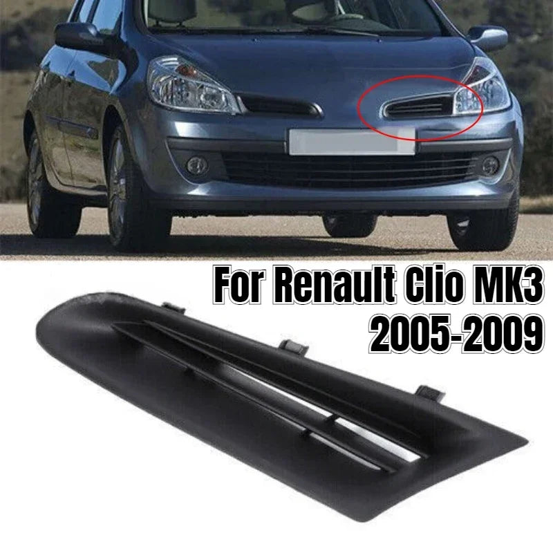 Grille Latérale Bouclier Avant Renault Clio 3 2005-2009 Réf. 7701208684
