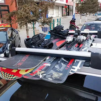 Porte-Skis de Toit Aluminium Coulissant Verrouillable