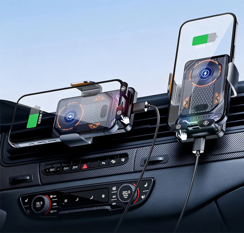 Support Téléphone BMW Série 3 E90 E92 E93 2005-2012 avec Chargeur Sans Fil Magnétique Compatible MagSafe