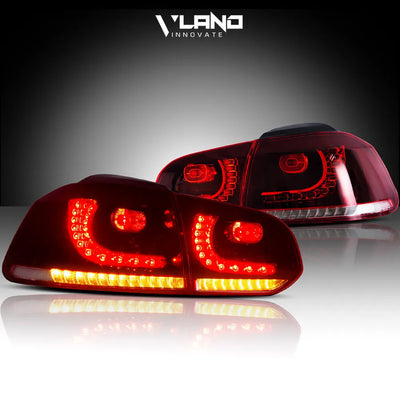 Feux Arrière LED VW Golf 6 MK6 2010-2014 Séquentiels Paire