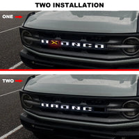 Emblème Calandre Lumineux Ford Bronco 2021-2022 Lettres LED
