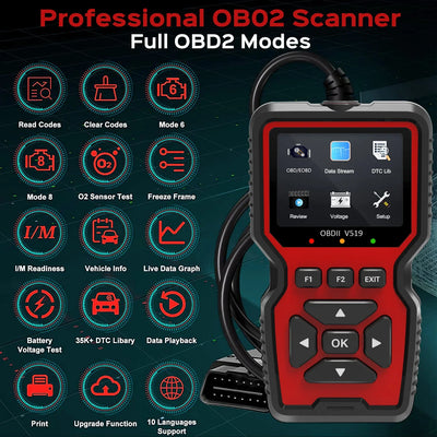 Valise Diagnostic OBD2 Lecteur de Codes Flux Direct