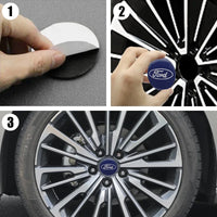 Cache-Moyeux Ford Fiesta Mondeo Explorer 56mm 60mm 65mm — vue arrière
