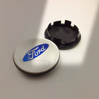 Cache-Moyeux Ford 54mm 56mm 60mm 65mm 68mm Emblème — détail de fixation