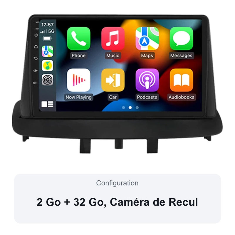 Autoradio CarPlay Renault Mégane 3 2008-2014 Écran QLED